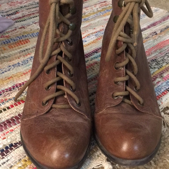 Brown booties: UK size 6 - Picture 2 of 4